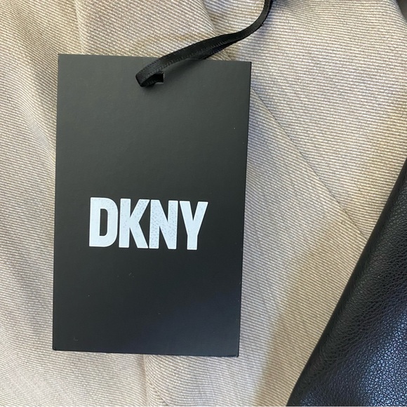 DKNY Mixed Media Tailored Jacket - Picture 9 of 14